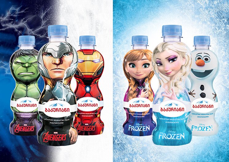 IDS Borjomi Georgia and Walt Disney collaboration will be marked with the new Bakuriani Toy Bottles what will soon appear on the shelves.